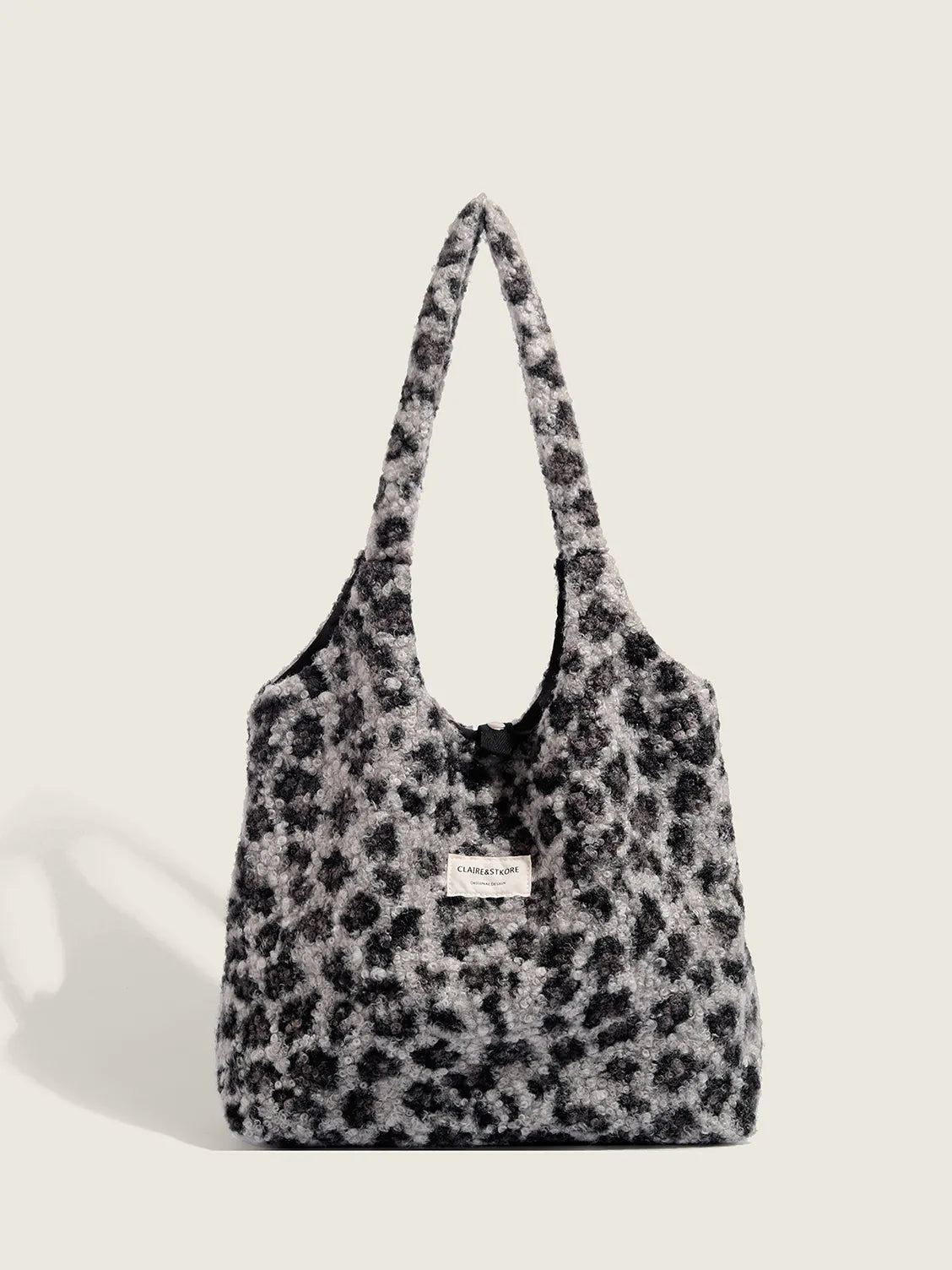 Large-capacity One-Shoulder Plush Tote Bag