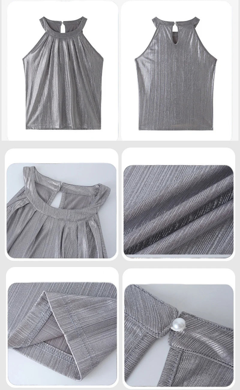 Sleeveless Halter Top for Women