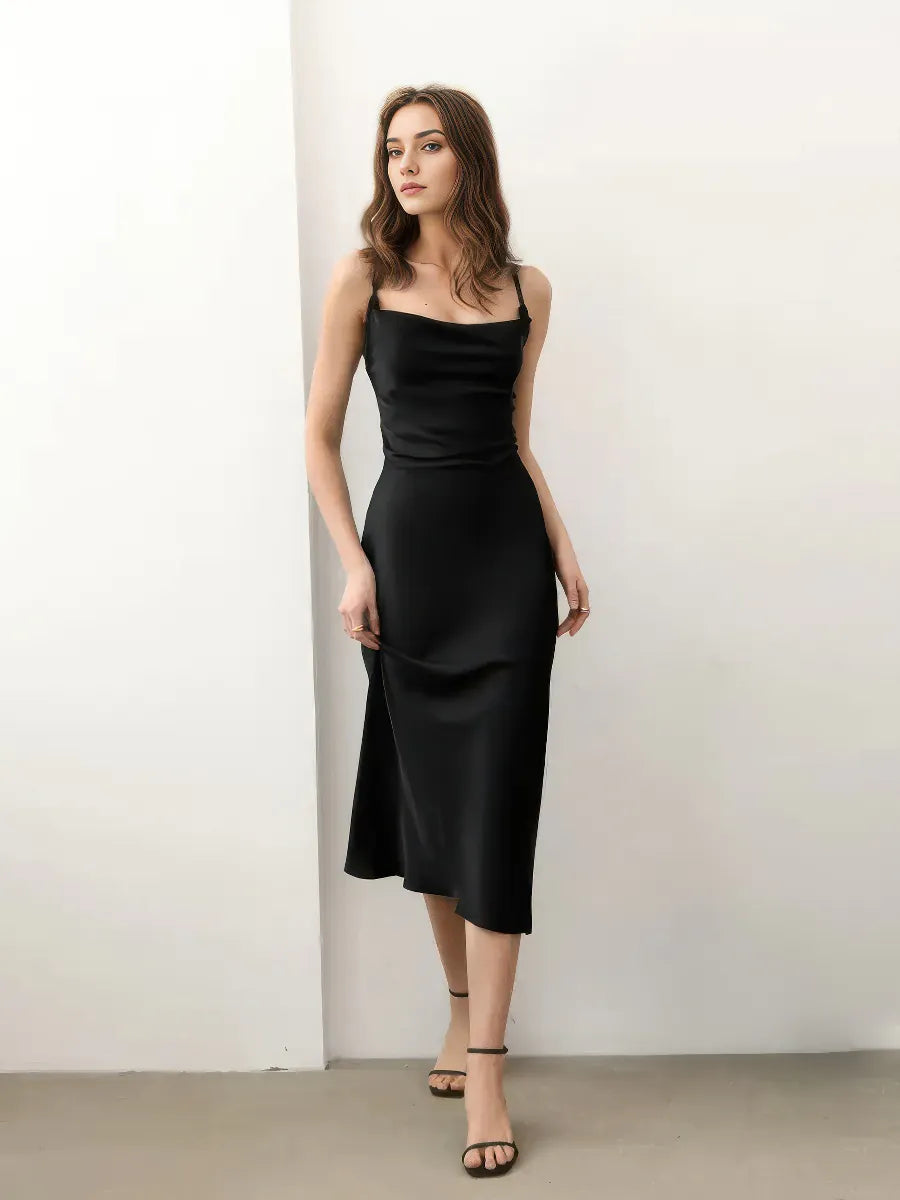 black satin fishtail dress Glamrae Plus Size Elegant Luxurious Black Winter Off-Shoulder Sequin Satin Fishtail Hem Dress,Formal Formal Prom Wedding Guest Event Banquet Floor Length Gown