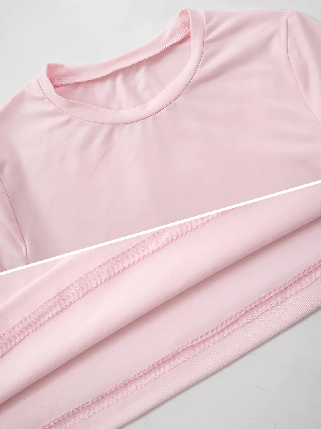 Close-up of a pink fabric with a plain background. #Color_Pink