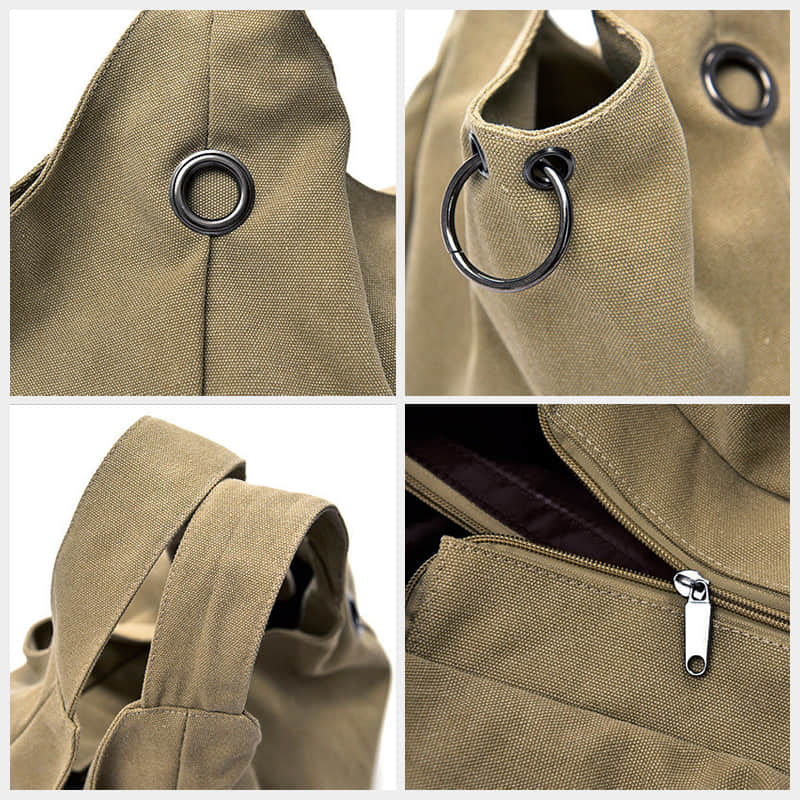 Trendy Canvas Women Tote Bags Fashion Ladies Single Shoulder Bags Multi-compartment | IFAUN