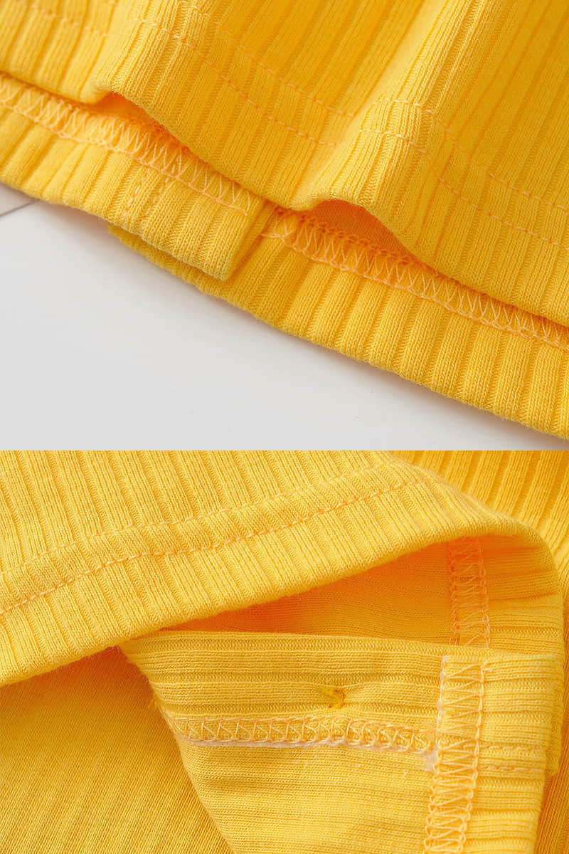 Women's round neck stitching short-sleeved T-shirt | IFAUN