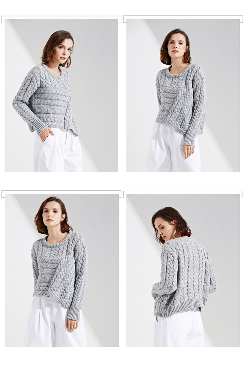 Women's twist pullover sweater | IFAUN