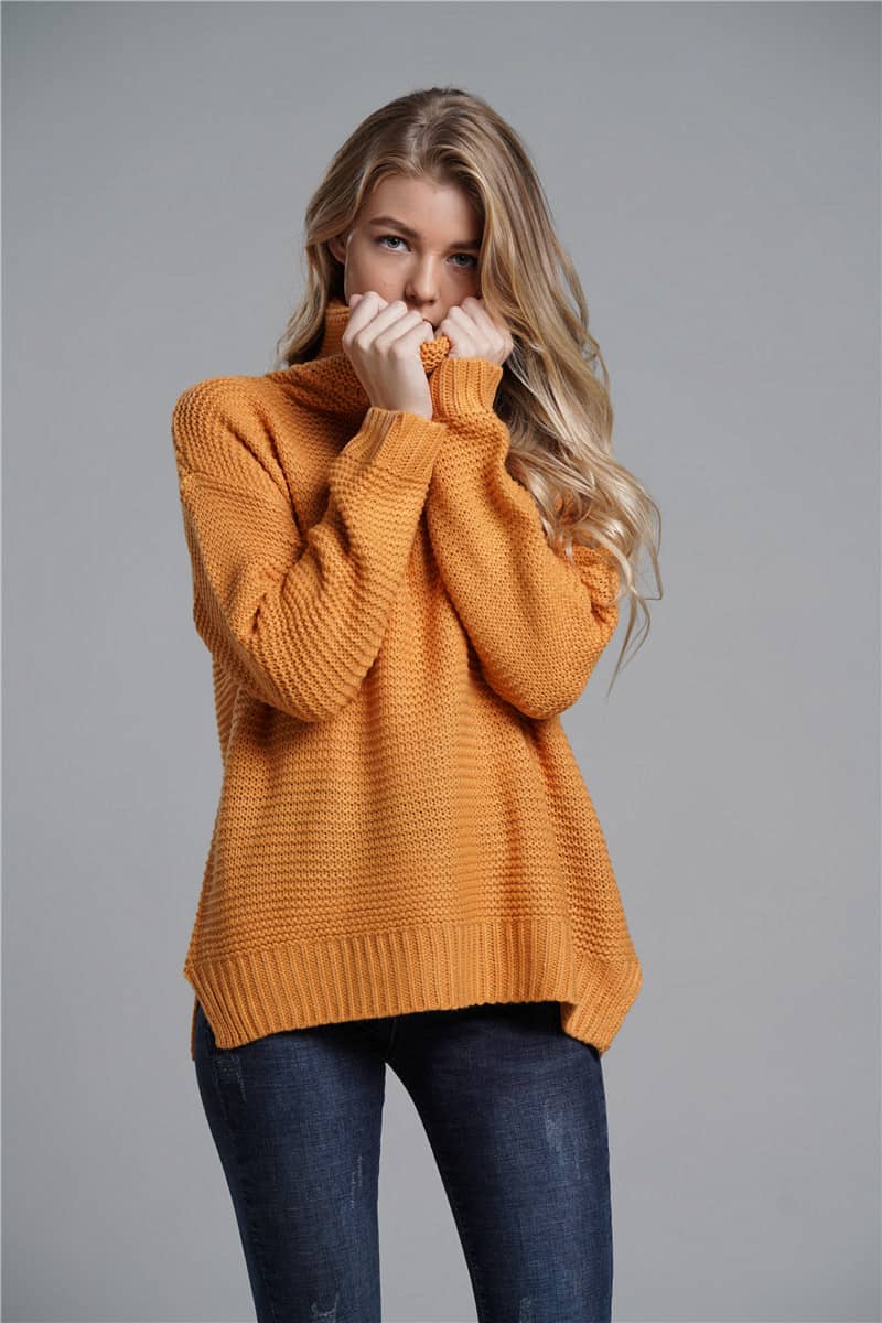 Women's OL commuting turtleneck sweater