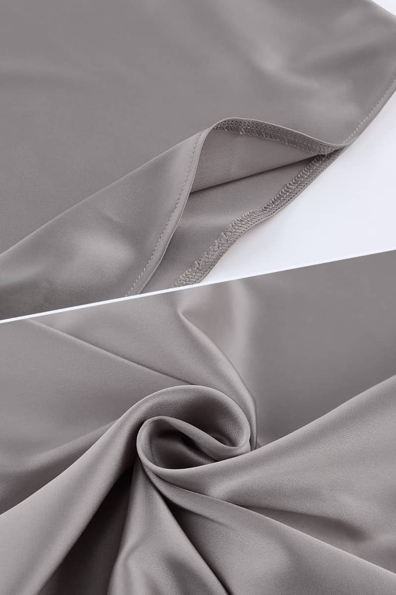 High waist silky drape midi skirt fishtail skirt