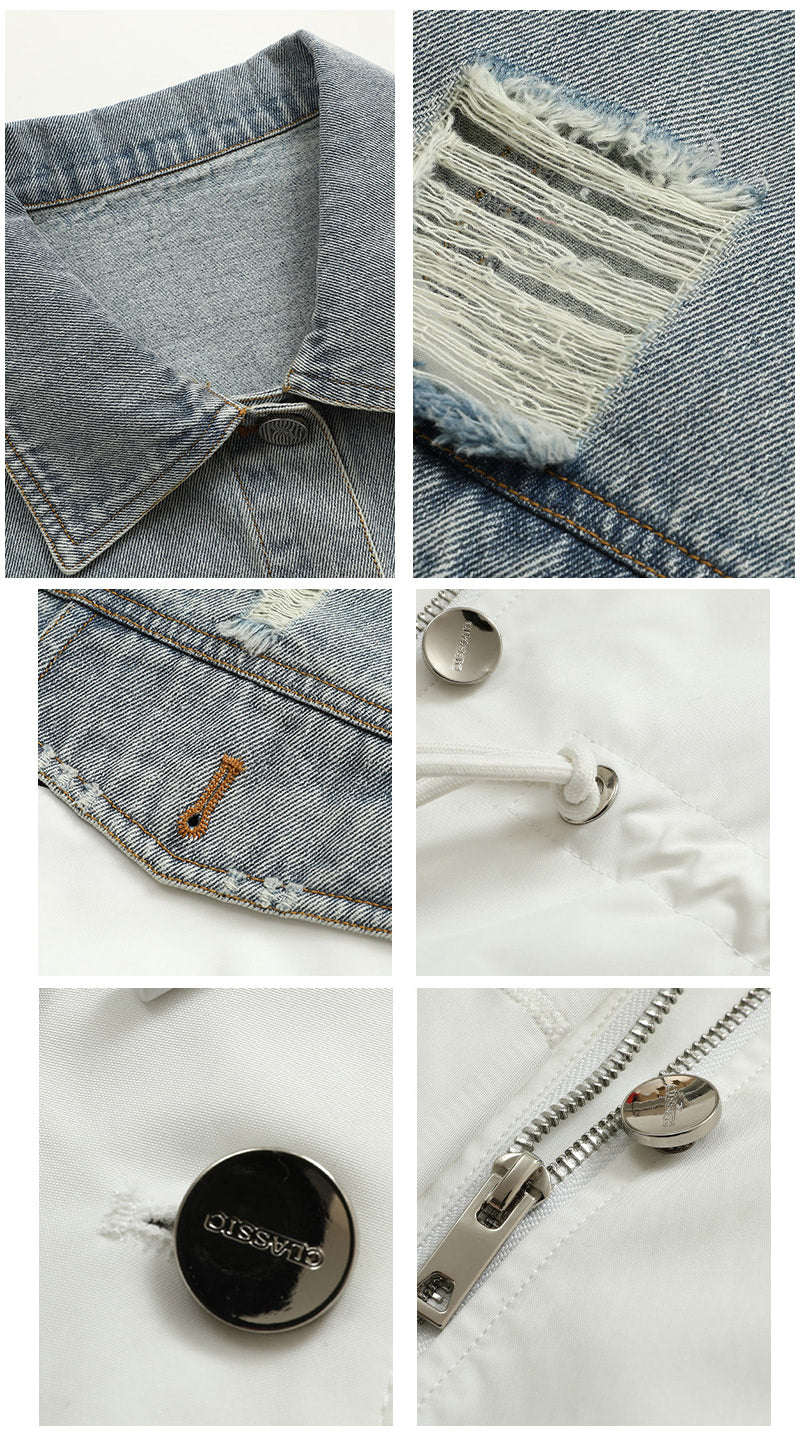 French-style commuter denim jacket