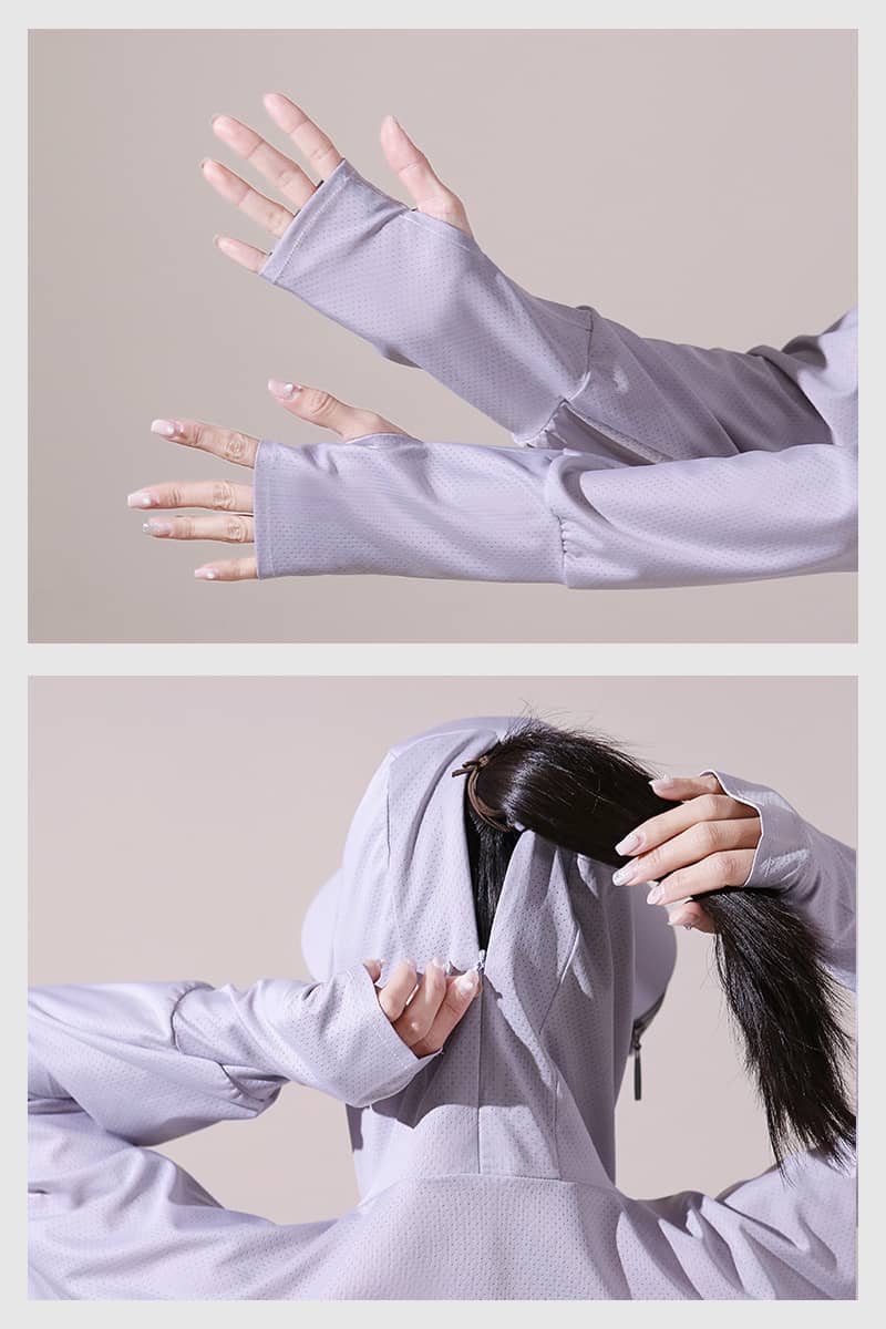 Women's UPF protection summer ice-silk cardigan