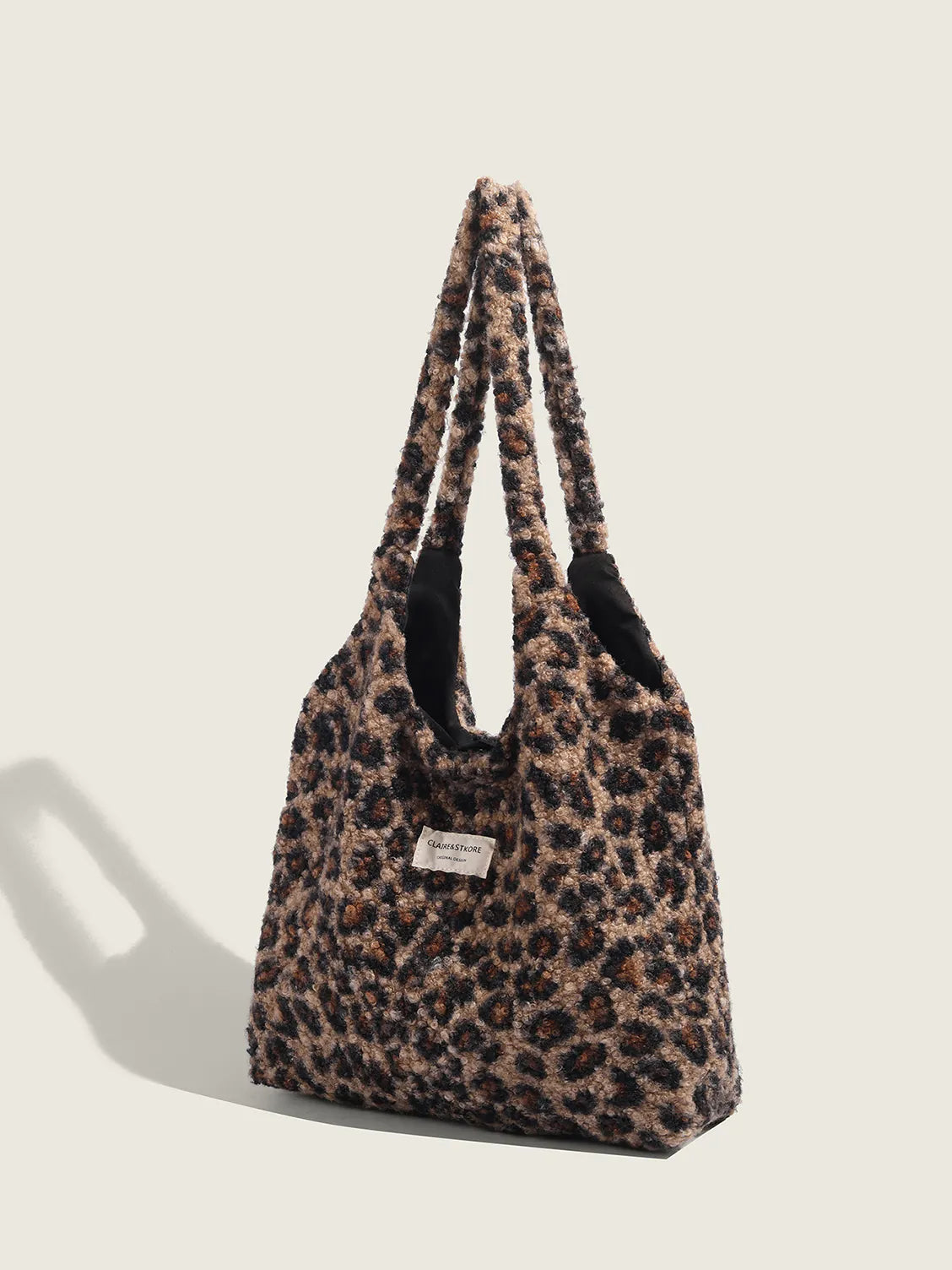 Large-capacity One-Shoulder Plush Tote Bag
