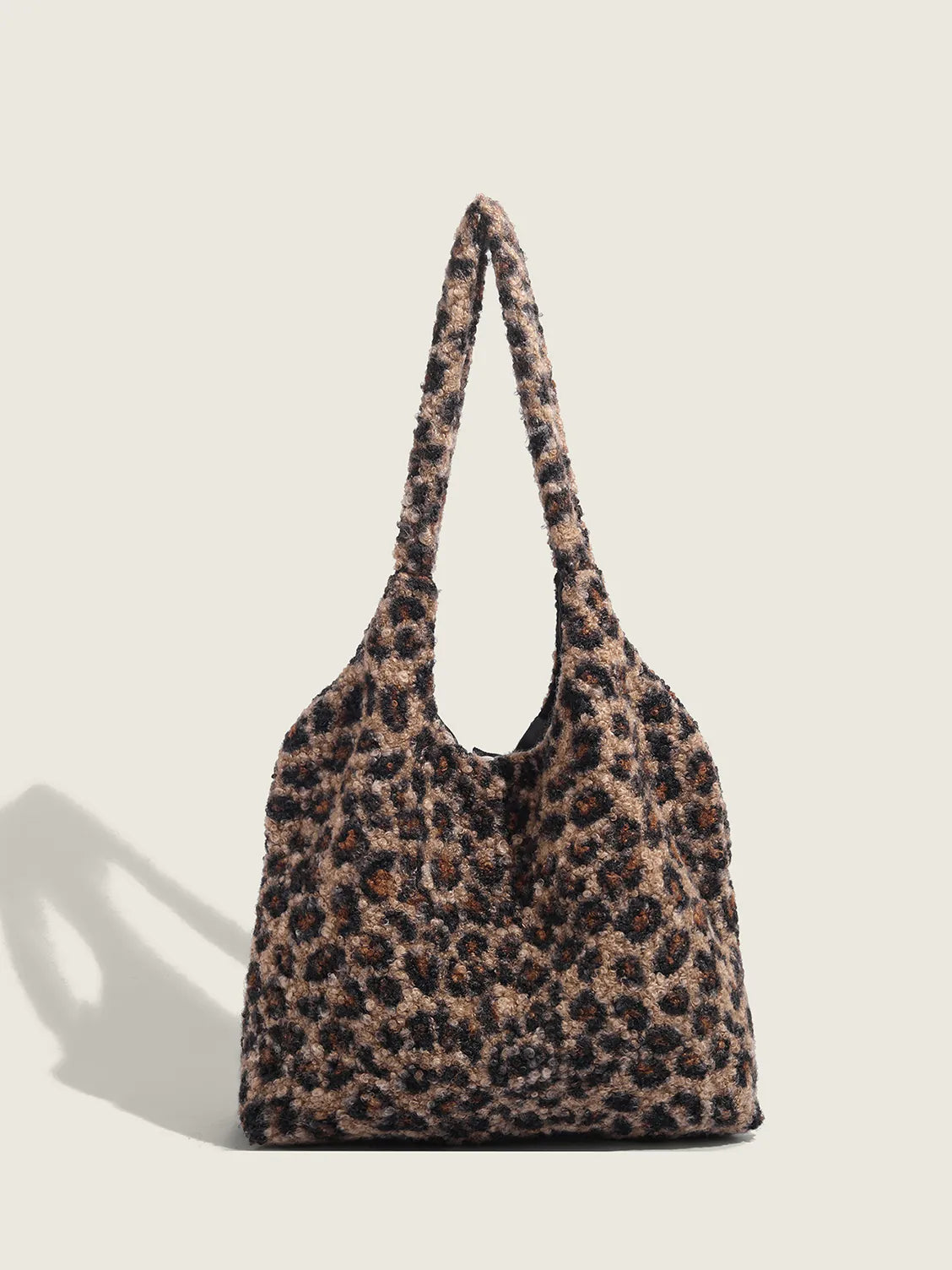 Large-capacity One-Shoulder Plush Tote Bag