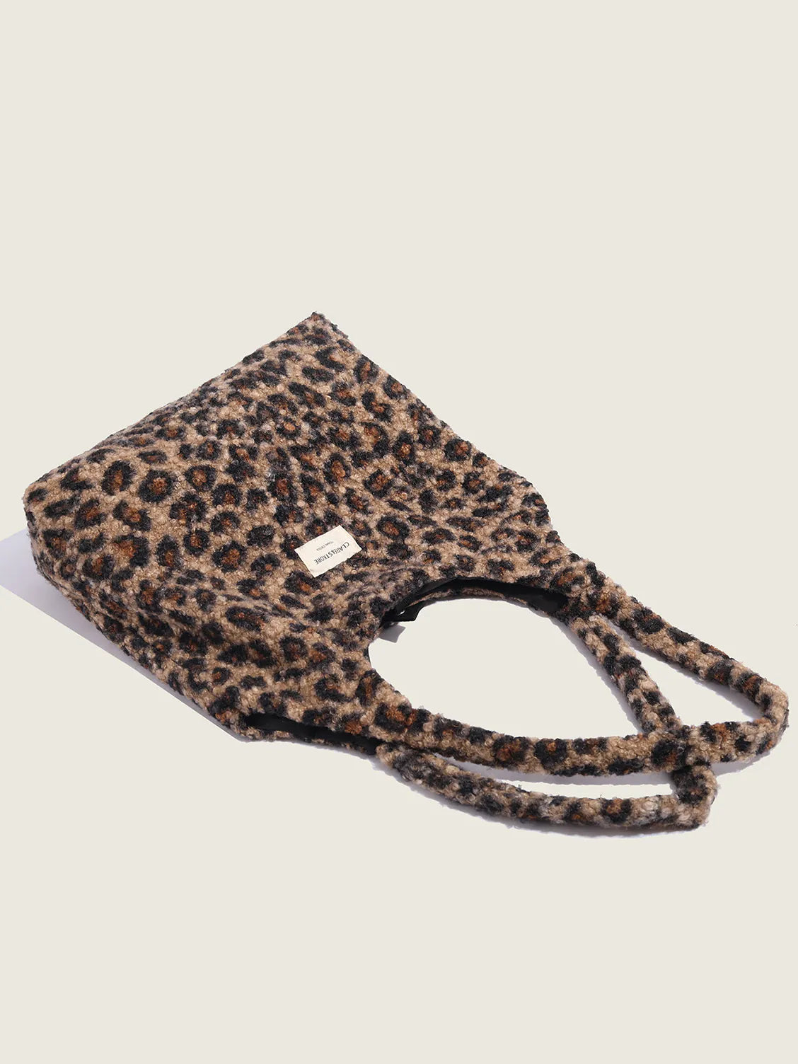 Large-capacity One-Shoulder Plush Tote Bag