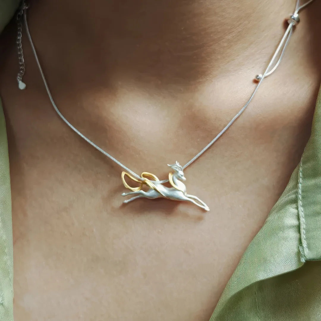 Deer Pendant Necklace