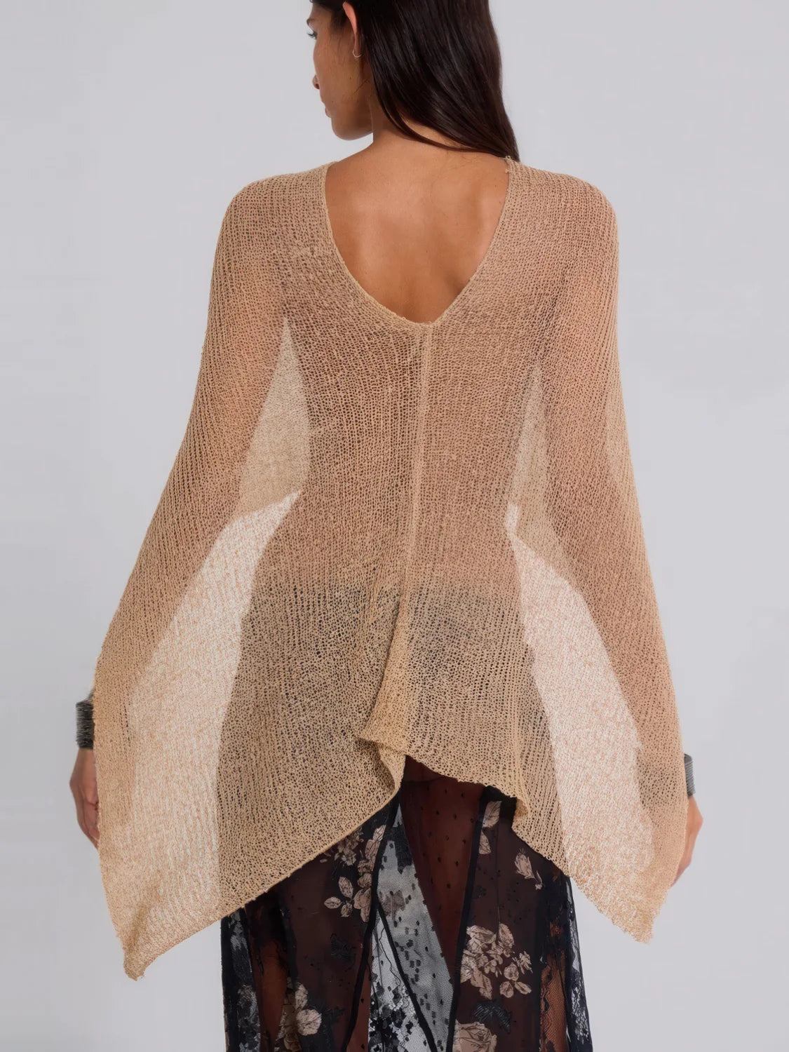 Halter Neck Shawl Top with Multiple Wear Options