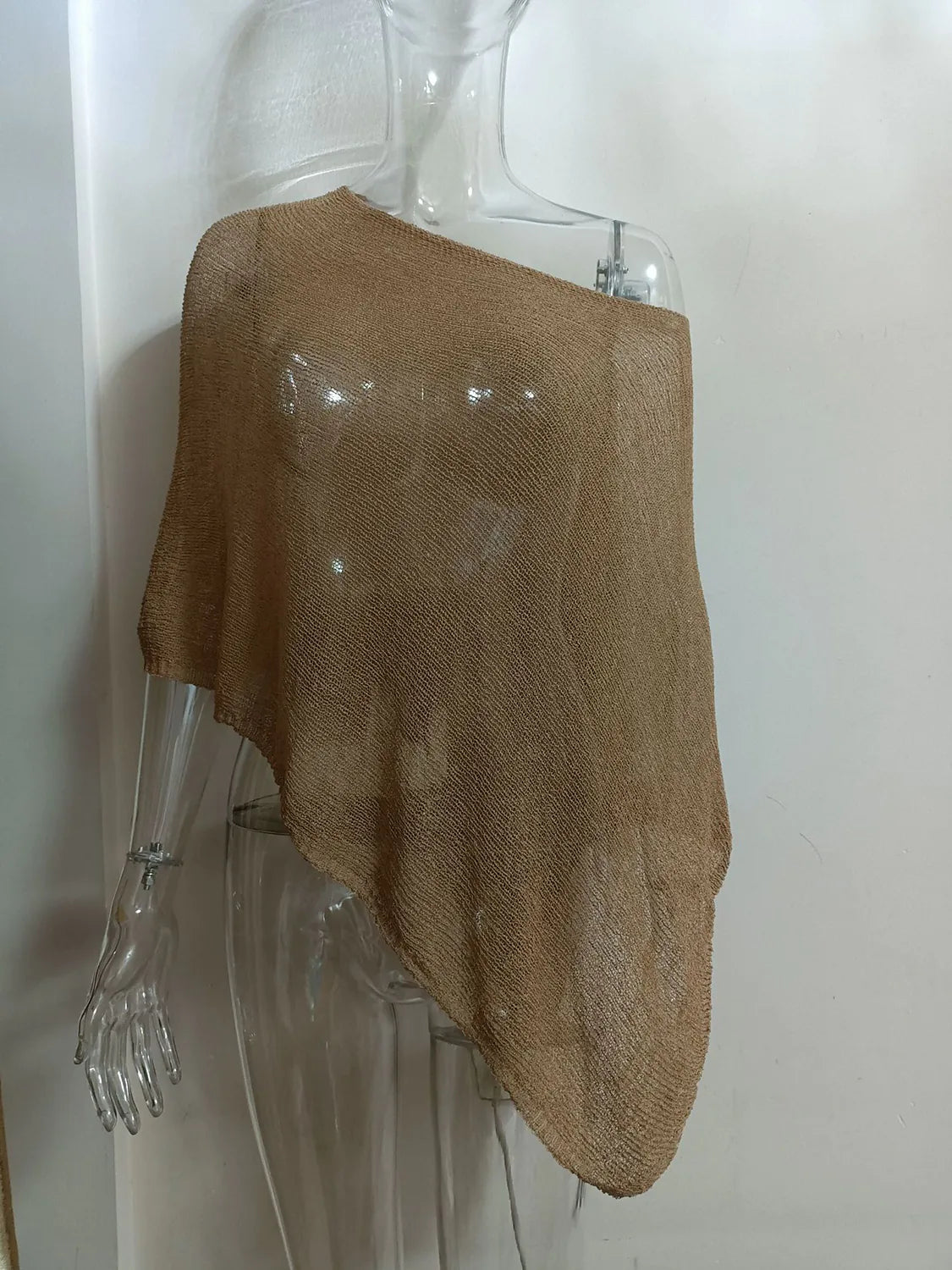 Halter Neck Shawl Top with Multiple Wear Options