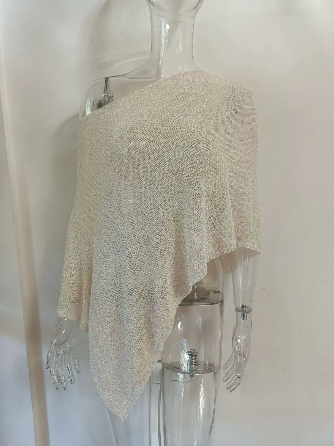 Halter Neck Shawl Top with Multiple Wear Options