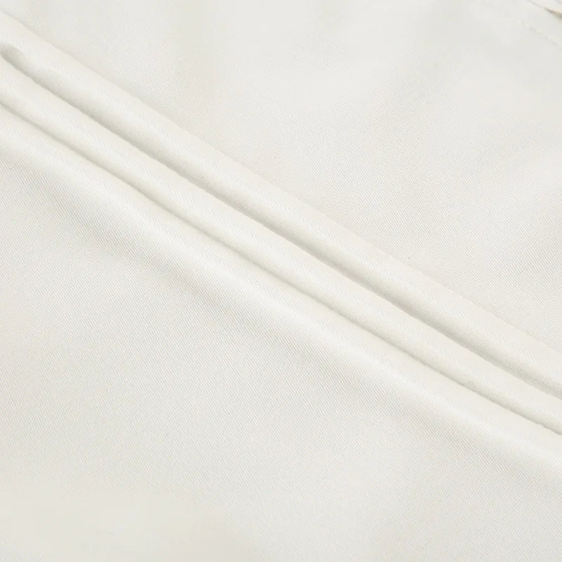 Lace Panel V-Neck Puff Short-Sleeve Shirt