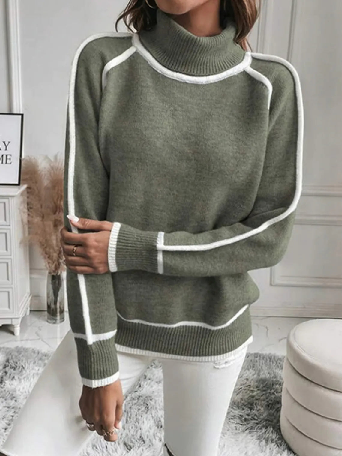 Turtleneck Loose Fit Sweater