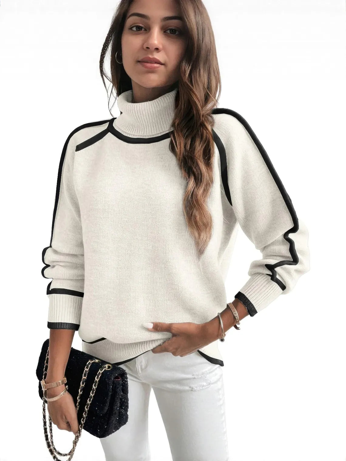 Turtleneck Loose Fit Sweater