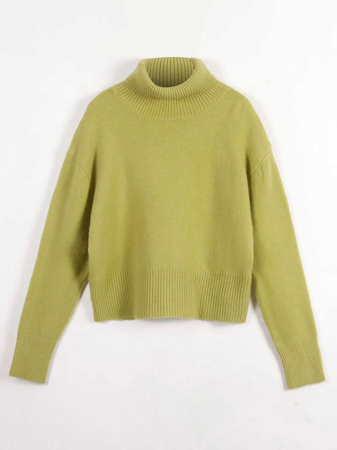 Women's Lazy Style Turtleneck Knit Sweater