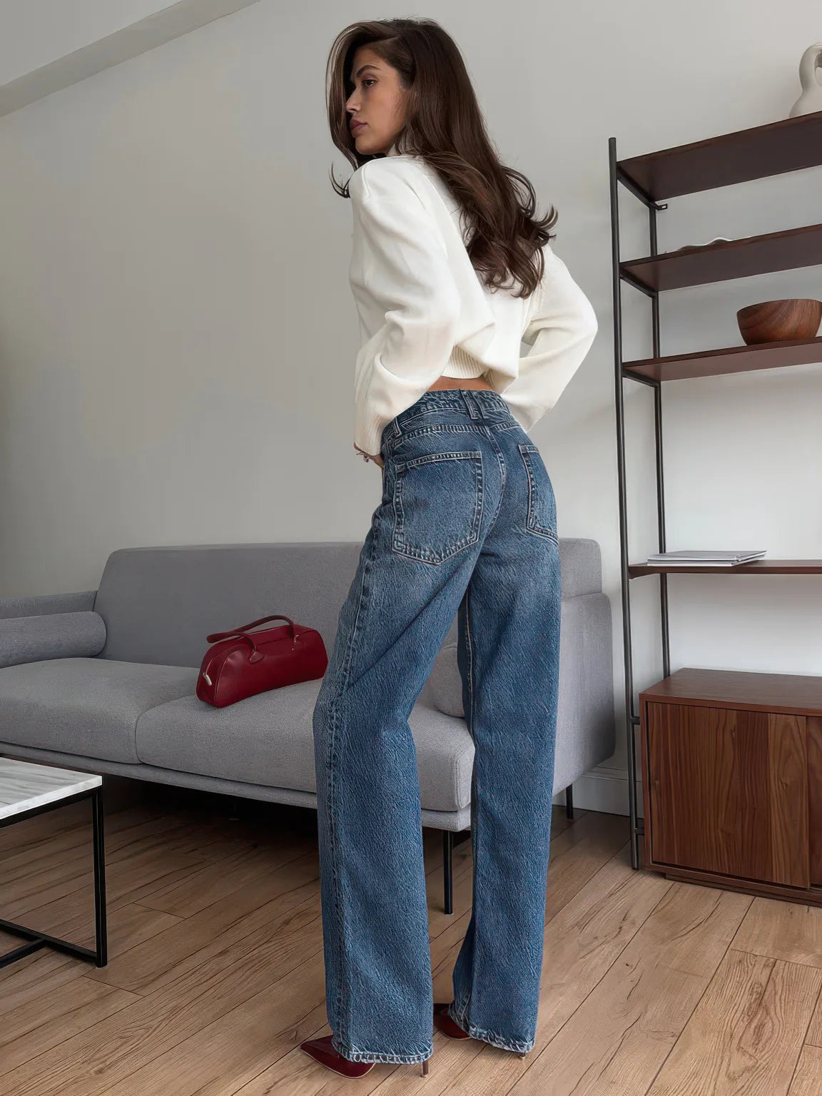 Women's Lazy Style Turtleneck Knit Sweater