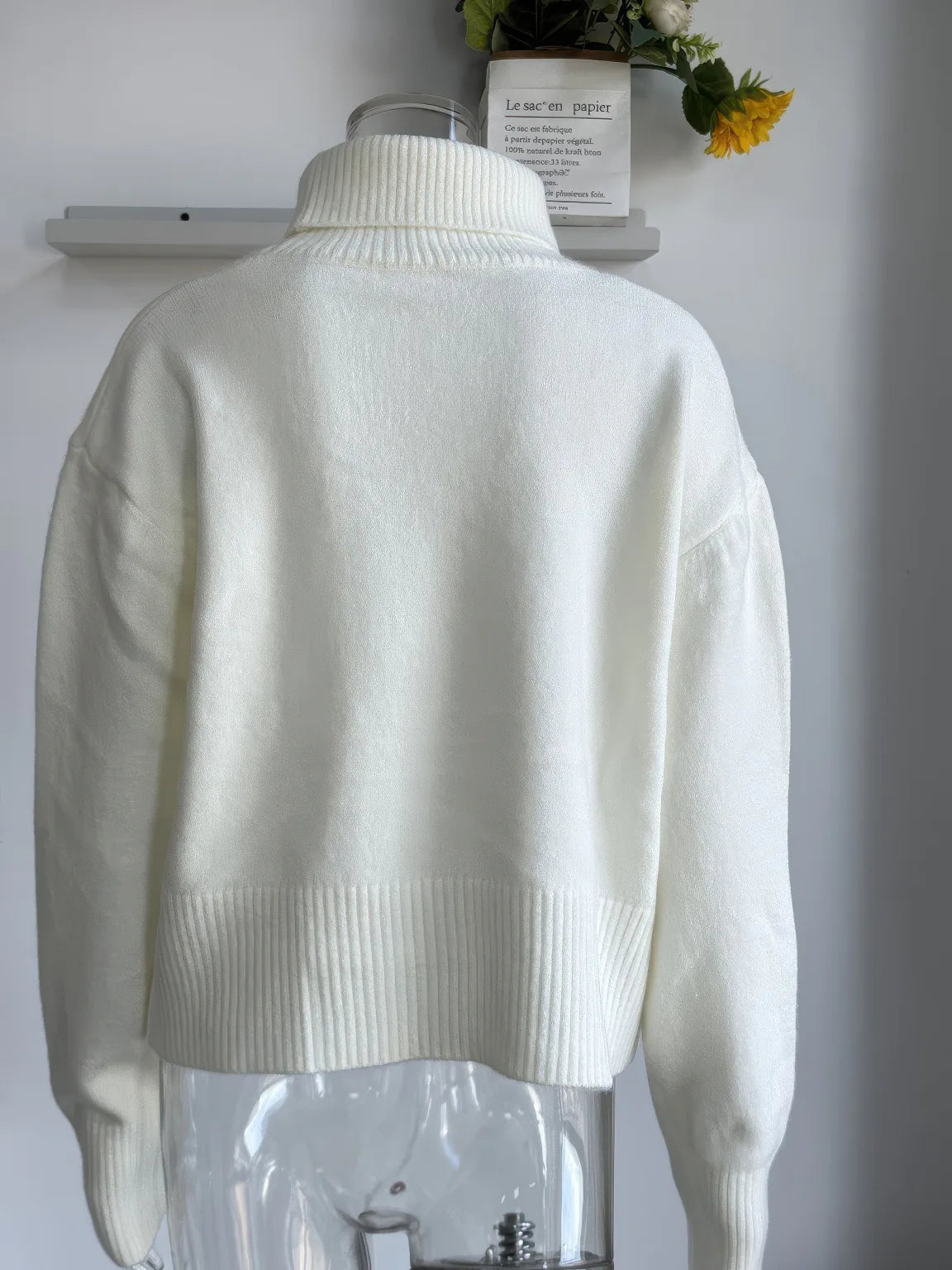 Women's Lazy Style Turtleneck Knit Sweater