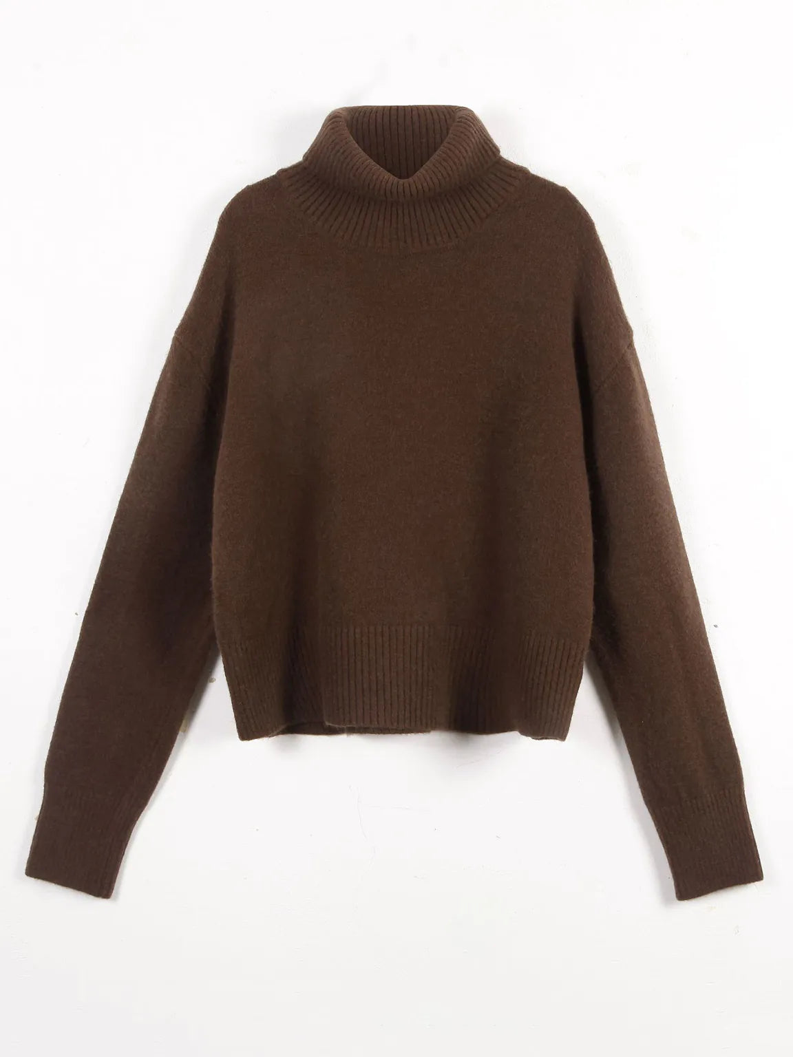 Women's Lazy Style Turtleneck Knit Sweater