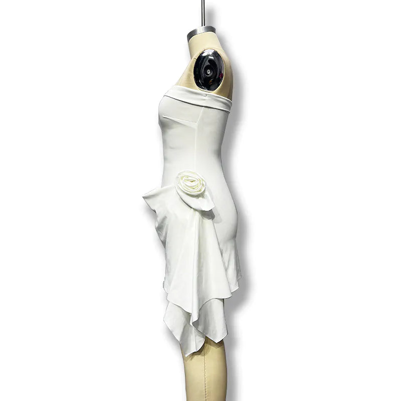 Pure Color Sleeveless Tube Dress