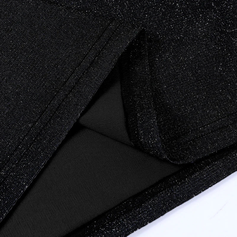 Hip-wrapped backless suspender dress