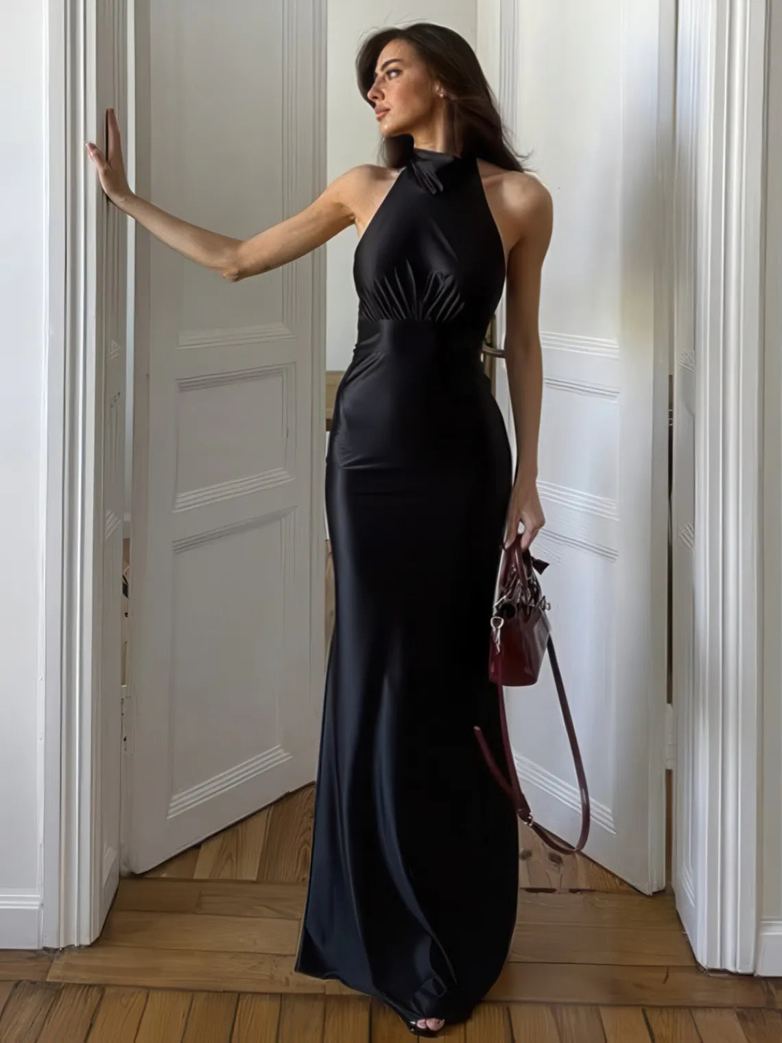 Halter Neck Maxi Dress