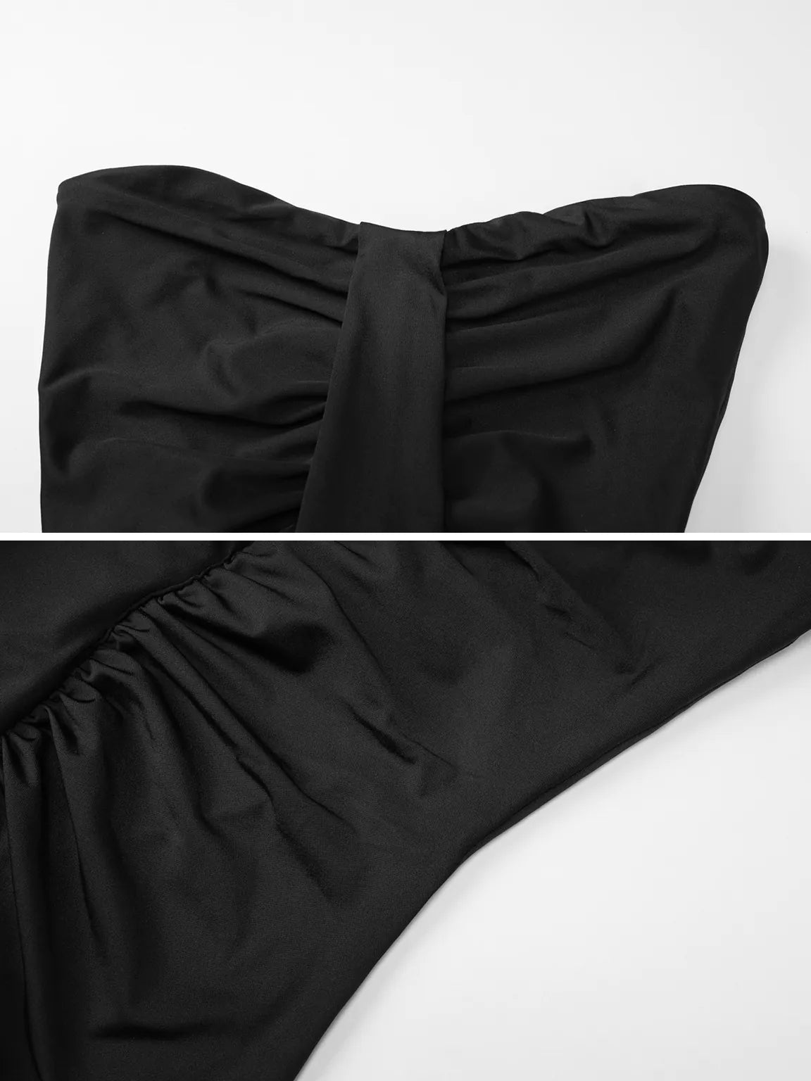 Elegant Pleated Slim Fit Hip-Wrap Dress