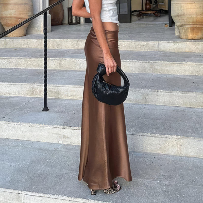 Low-waisted Pleated Skirt