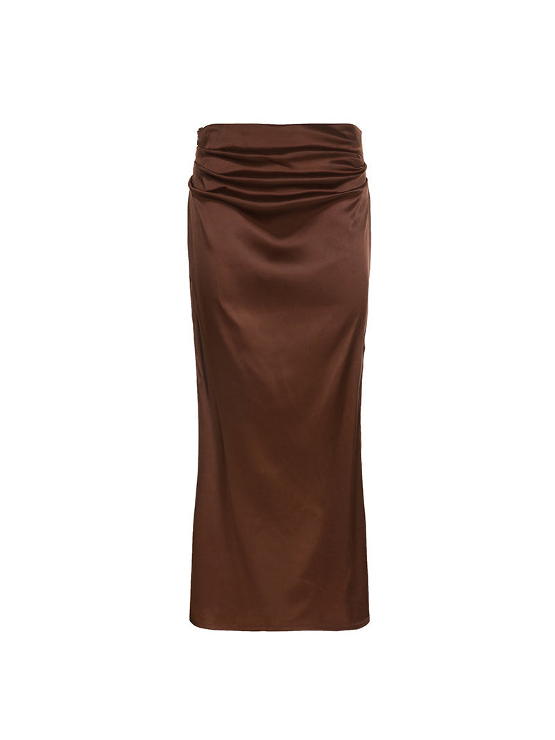 Low-waisted Pleated Skirt