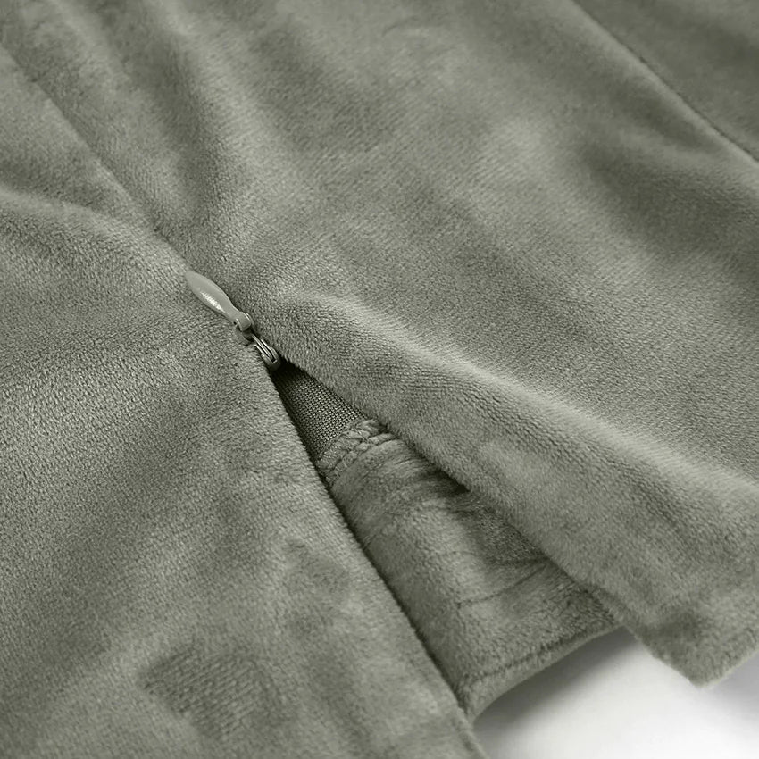 Suede Fishtail Long Skirt