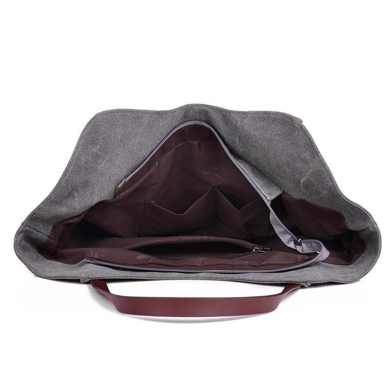 Casual large-capacity canvas shoulder bag  | IFAUN