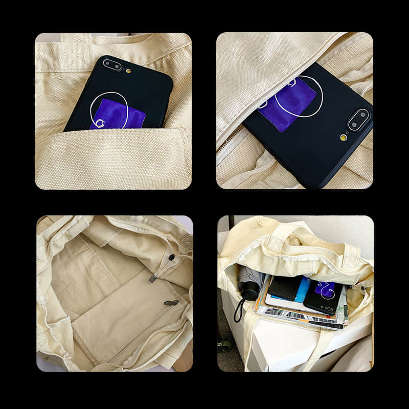 Hand-held shopping bag girl large capacity messenger bag  | IFAUN