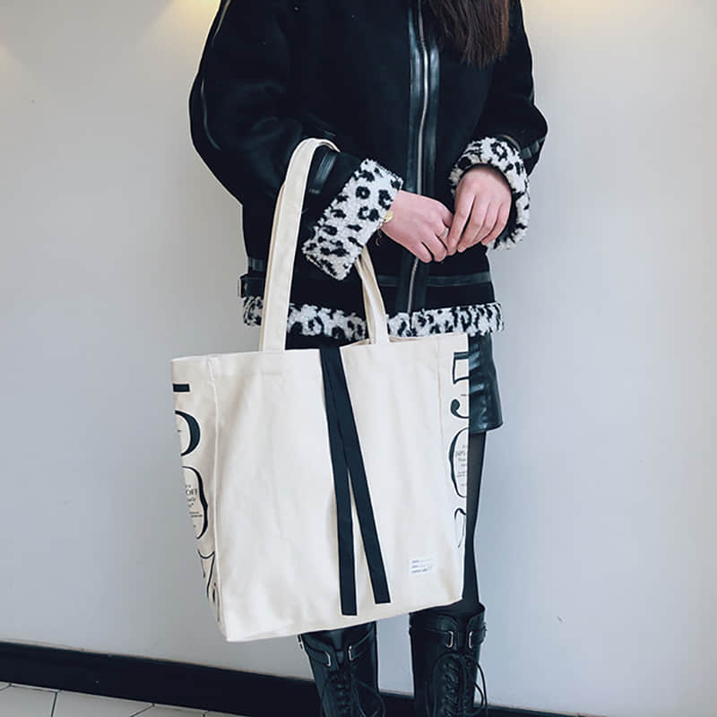 Literary Shoulder Bag Women's Large Capacity Tote Bag  | IFAUN