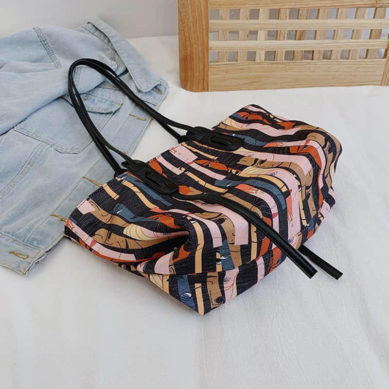 Women's bag large capacity one-shoulder tote bag Oxford fabric large bag  | IFAUN