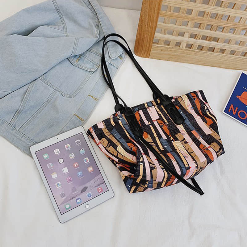 Women's bag large capacity one-shoulder tote bag Oxford fabric large bag  | IFAUN