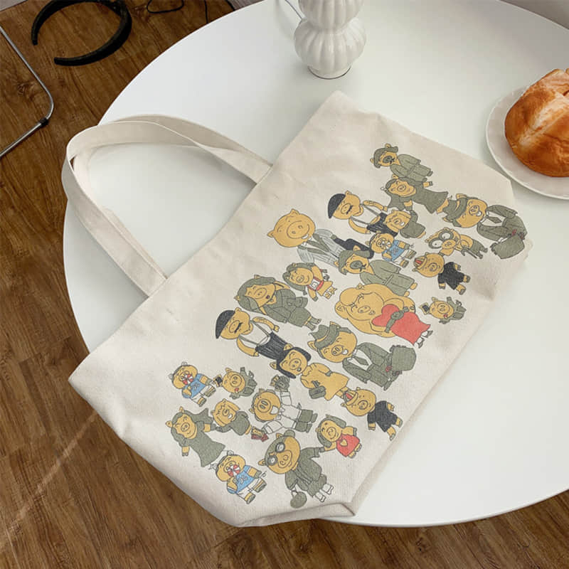 Cartoon anime cloth bag shoulder tote bag  | IFAUN