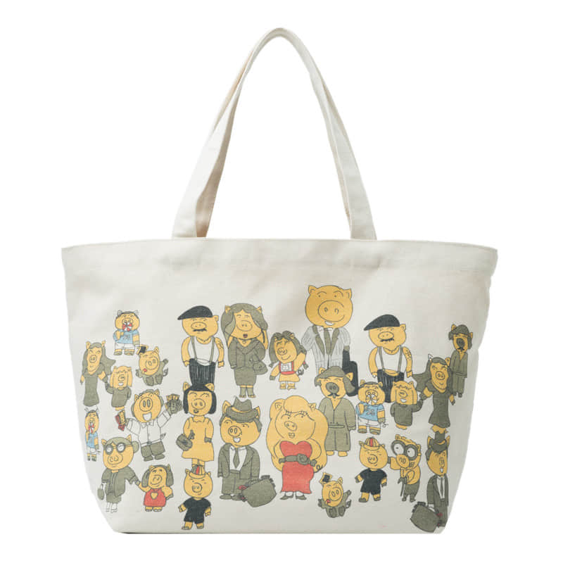 Cartoon anime cloth bag shoulder tote bag White | IFAUN