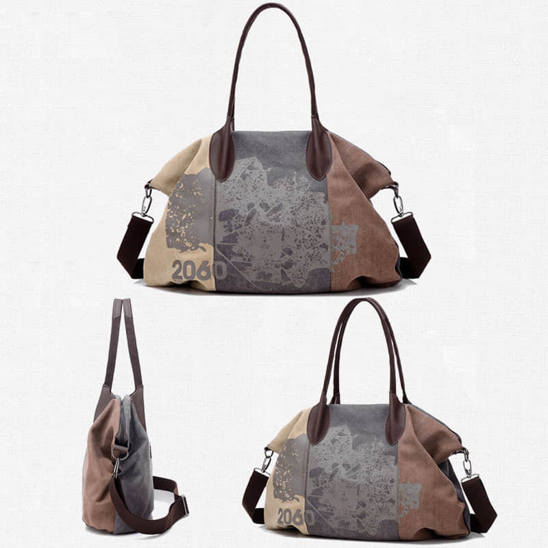 Tote bag single shoulder messenger bag casual lady graffiti big bag  | IFAUN