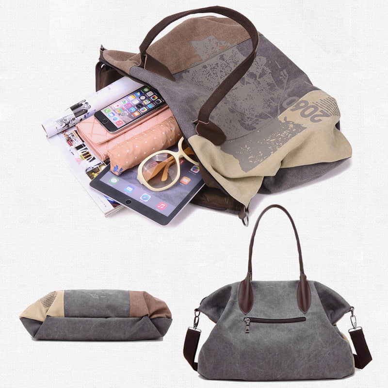 Tote bag single shoulder messenger bag casual lady graffiti big bag  | IFAUN