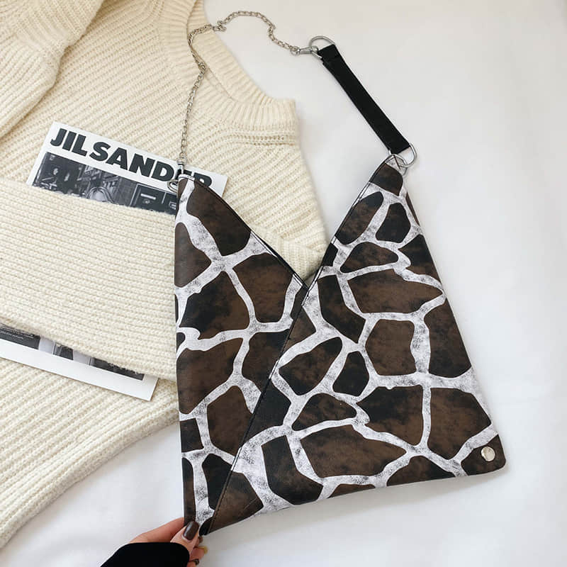 Personalized retro women's bag texture tote bag Irregular | IFAUN