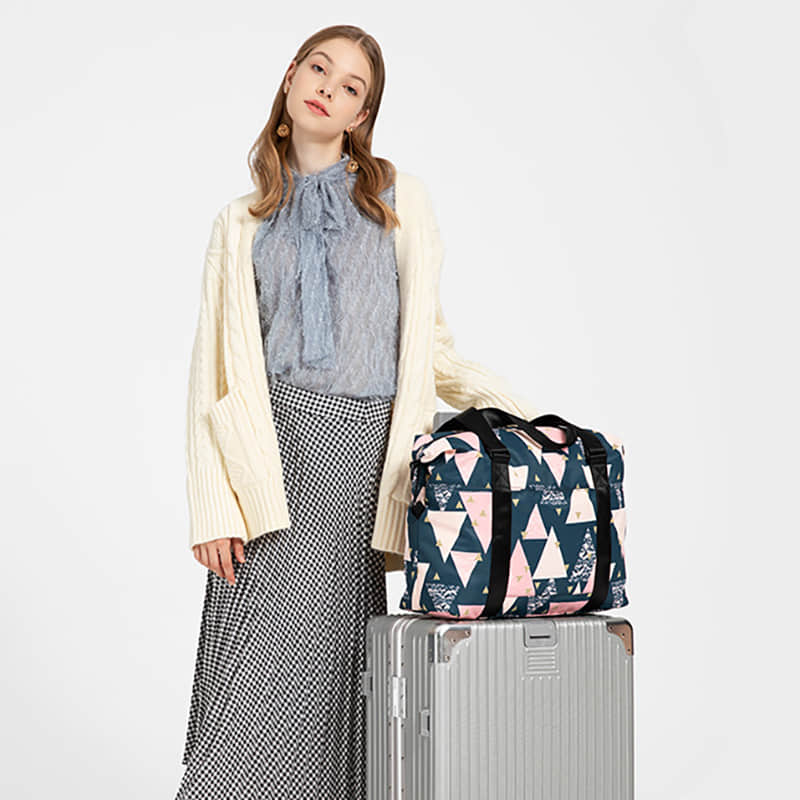 Women's portable simple and light cute printing waterproof tote bag  | IFAUN