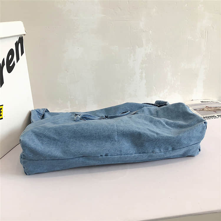 Large-capacity denim bag  | IFAUN