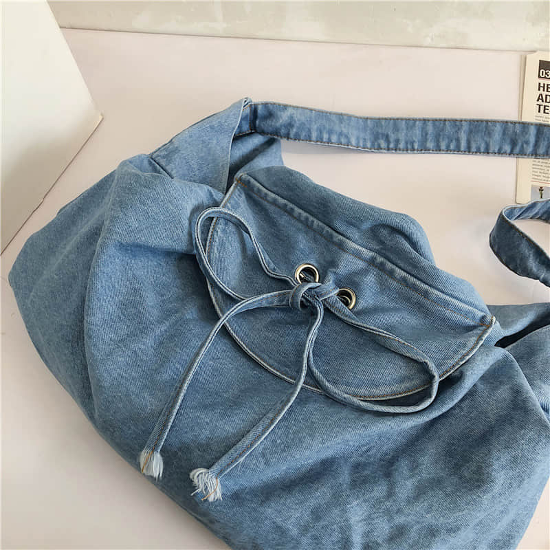 Large-capacity denim bag  | IFAUN