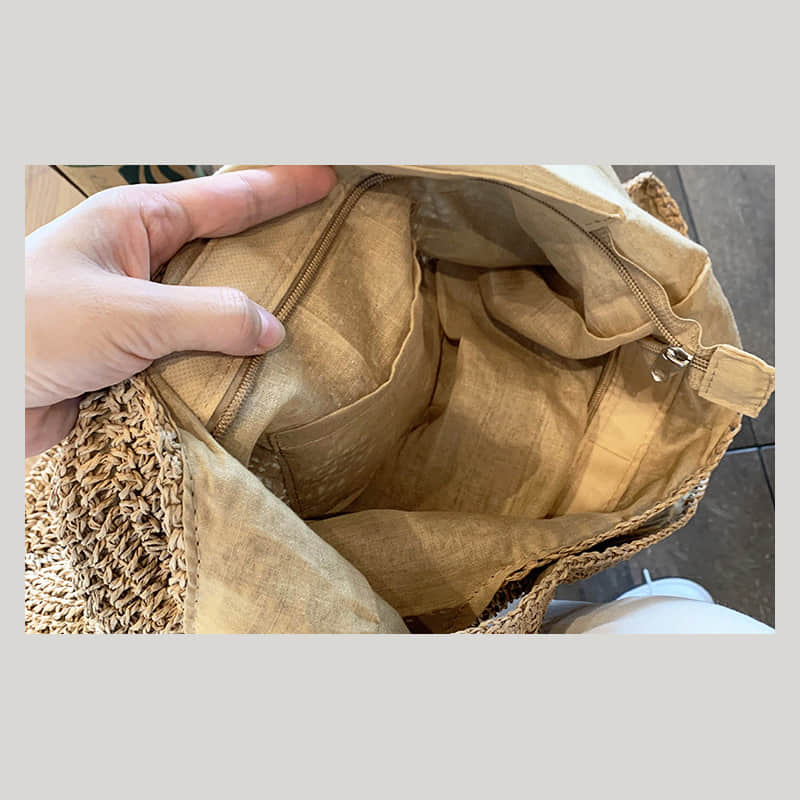 Summer straw woven shoulder bag  | IFAUN