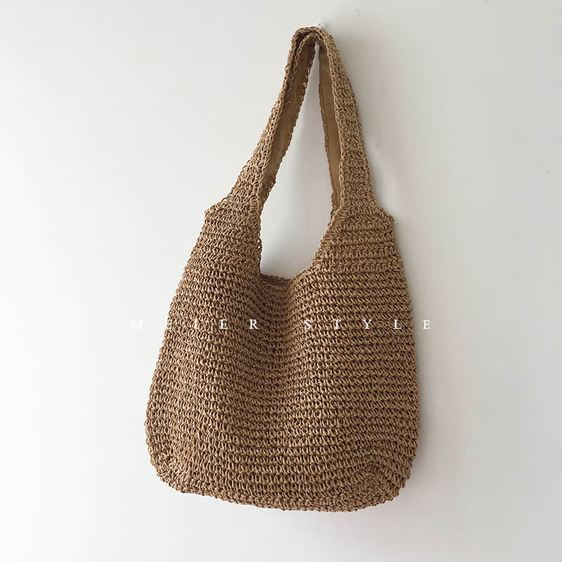 Summer straw woven shoulder bag – IFAUN