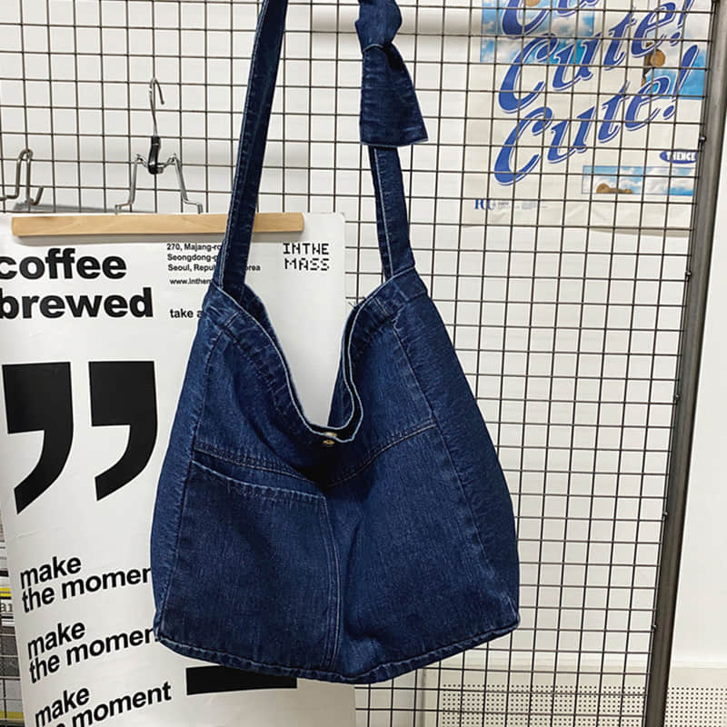 Denim crossbody bag DarkBlue | IFAUN