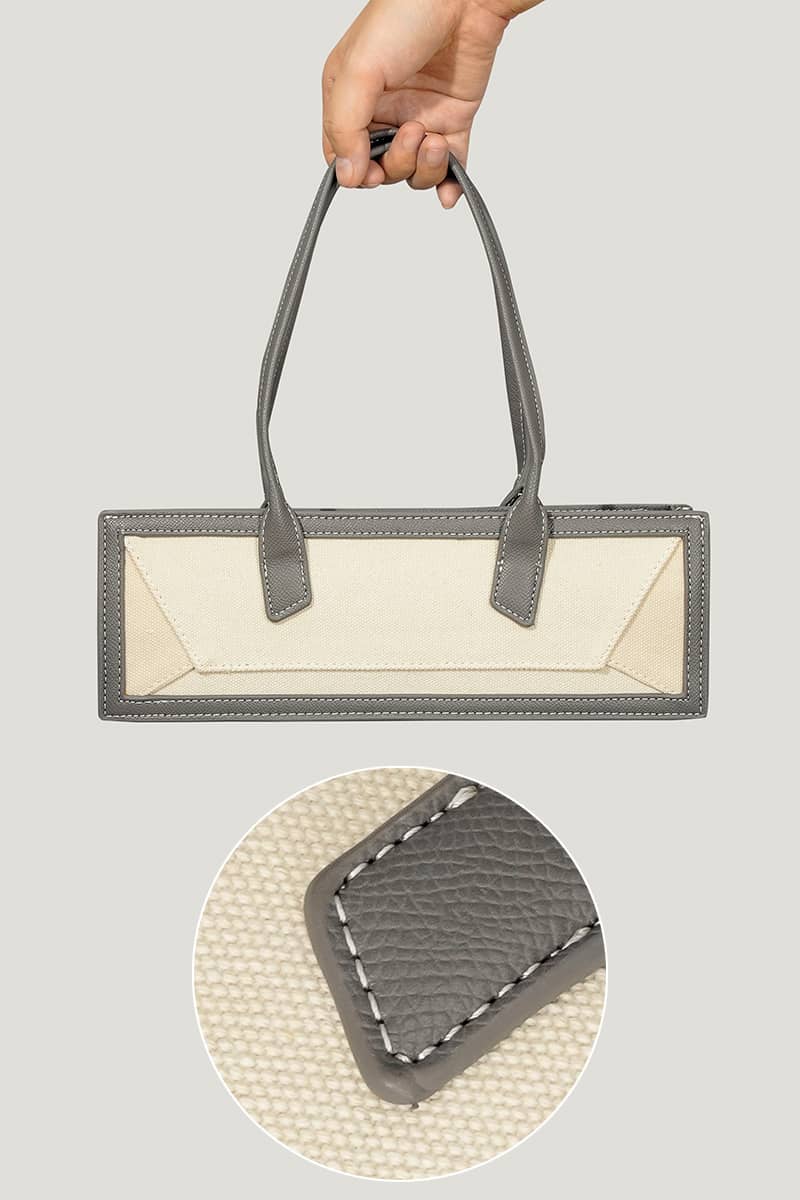 Color Contrast PU Handbag Splicing Small Bag