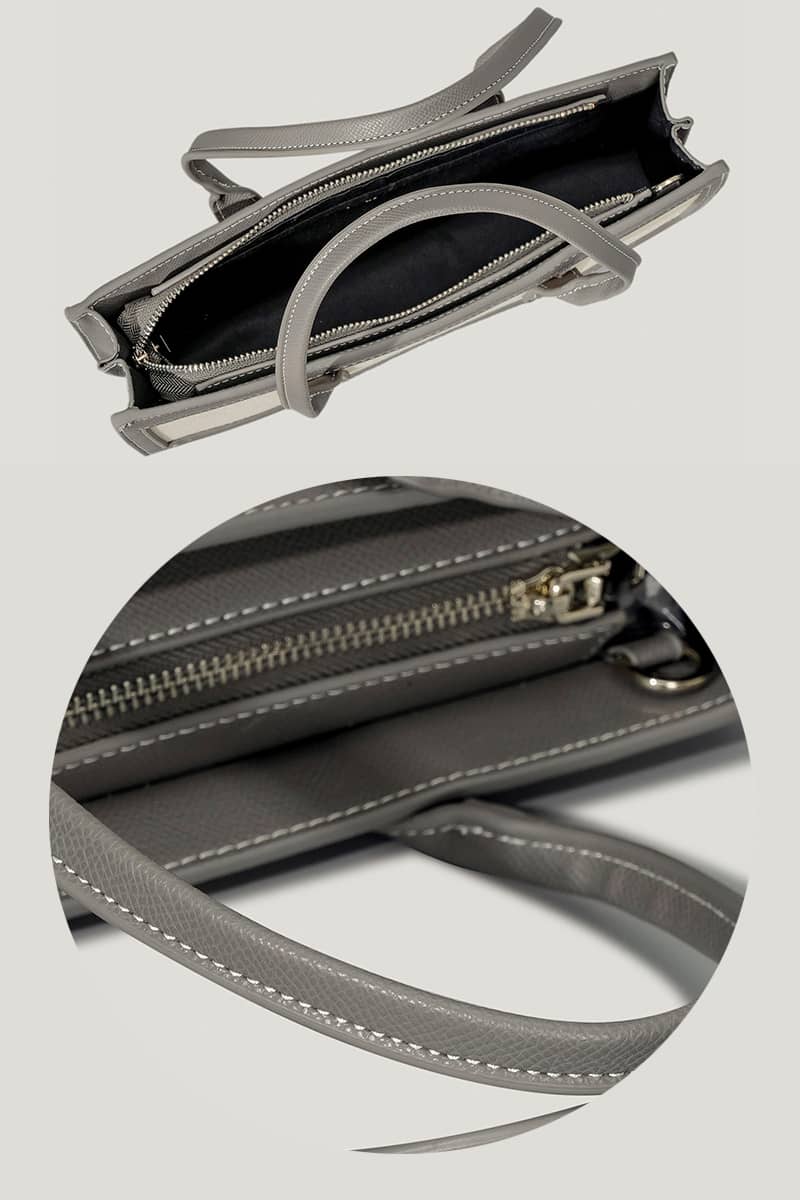 Color Contrast PU Handbag Splicing Small Bag